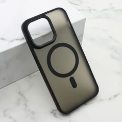 Zastitna maska (futrola) SILKY MAGSAFE II - iPhone 15 Pro (6.1) crna (MS).
