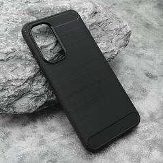 Zastitna silikonska maska (futrola) BRUSHED - Samsung A566 Galaxy A56 5G crna (MS).