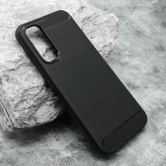 Zastitna silikonska maska (futrola) BRUSHED - Samsung A356 Galaxy A35 5G 5G crna (MS).