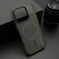 Zastitna maska (futrola) SPARKLING MagSafe - iPhone 15 Pro (6.1) crna (MS).