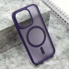 Zastitna maska (futrola) SILKY MAGSAFE mat - iPhone 15 Pro (6.1) ljubicasta (MS).