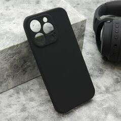 Zastitna maska (futrola) VELVET TOUCH - iPhone 15 Pro (6.1) crna (MS).