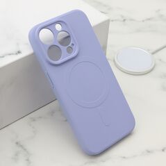 Zastitna maska (futrola) VELVET TOUCH MagSafe - iPhone 15 Pro (6.1) ljubicasta (MS).