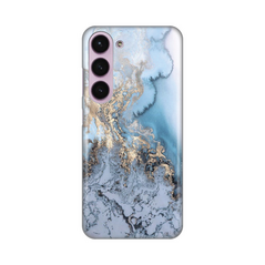 Zastitna silikonska maska (futrola) PRINT - Samsung S916B Galaxy S23 Plus Blue Gold Marble.
