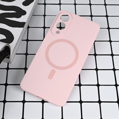 Zastitna maska (futrola) Magsafe Pure color - Samsung S937 Galaxy S25 Edge roze.
