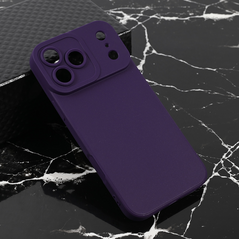 Zastitna maska (futrola) Teracell Giulietta - iPhone 17 Pro Max 6.9 mat tamno ljubicasta.