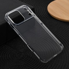Zastitna silikonska maska (futrola) Ultra Thin with pluggy - iPhone 17 Pro Max 6.9 Transparent.