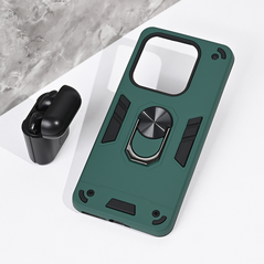 Zastitna maska (futrola) Hard Ring - Xiaomi Redmi Note 14 5G tamno zelena.