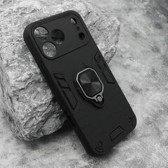 Zastitna maska (futrola) Square ring - iPhone 17 Pro Max (6.9) crna (MS).