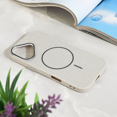 Zastitna maska (futrola) Magsafe Sparkle Dust - iPhone 17 6.3 srebrna.