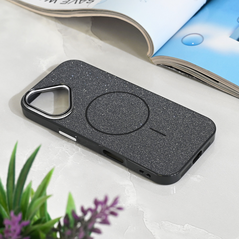 Zastitna maska (futrola) Magsafe Sparkle Dust - iPhone 17 6.3 crna.