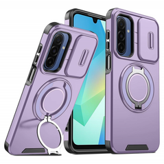 Zastitna maska (futrola) CamShield Ring stand - Samsung A175 Galaxy A17 ljubicasta.