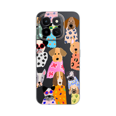 Zastitna silikonska maska (futrola) PRINT - Huawei Honor X6c Fashion Dogs.