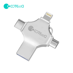 USB flash memorija Coteci CS8836 128GB USB 3.0/micro USB/Type C/lightning.
