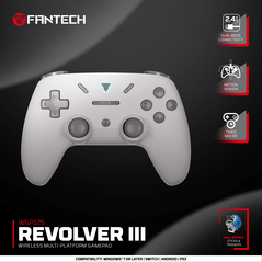 Joypad wireless Fantech WGP12S Revolver III sivi.