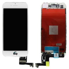 LCD displej (ekran) - Iphone 7 + Touch screen beli (white) high copy (MS).