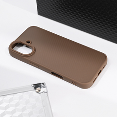 Zastitna maska (futrola) Magsafe Kevlar - iPhone 17 6.3 braon.