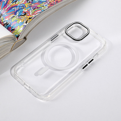 Zastitna maska (futrola) Magsafe Color Pop - iPhone 13/14 6.1 bela.