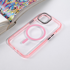 Zastitna maska (futrola) Magsafe Color Pop - iPhone 13/14 6.1 roze.