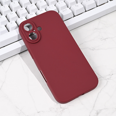 Zastitna maska (futrola) Silikon Pro Camera - iPhone 17 6.3 bordo.