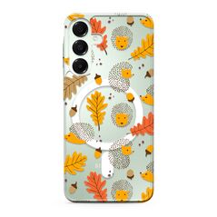 Zastitna maska (futrola) silikonska print MagSafe - Samsung A166 Galaxy A16 5G leaves (MS).