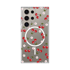 Zastitna maska (futrola) print Magsafe - Samsung Galaxy S23 Ultra Cute Cherries.