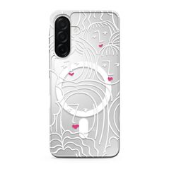 Zastitna maska (futrola) silikonska print MagSafe - Samsung A266 Galaxy A26 5G faces (MS).