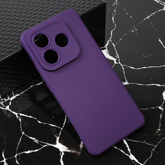 Zastitna maska (futrola) Teracell Giulietta - Xiaomi Redmi Note 14 5G (China) mat tamno ljubicasta.