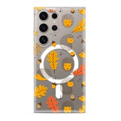 Zastitna maska (futrola) silikonska print MagSafe - Samsung S928 Galaxy S24 Ultra 5G leaves (MS).