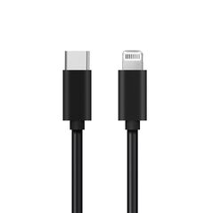 USB data kabl PD - iPhone Type C na lightning 3A crni 1m (MS).