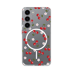 Zastitna maska (futrola) print Magsafe - Samsung S911B Galaxy S23 Cute Cherries.