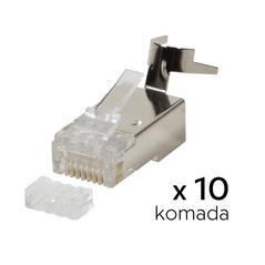 Konektor RJ45 metal CAT 7 10 kom.