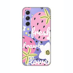 Zastitna ultra tanka (skin) maska / futrola PRINT - Samsung A546B Galaxy A54 5G Fresh Pink.