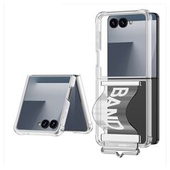 Zastitna maska (futrola) providna STRAP - Samsung F751B Galaxy Z Flip 7 5G bela (GKK case) (MS).