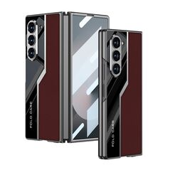 Zastitna maska (futrola) LEATHER STYLE - Samsung Galaxy Z Fold 6 5G crvena (GKK case) (MS).