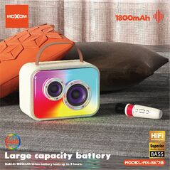 Zvucnik bluetooth Moxom MX-SK78 sa mikrofonom beli (MS).