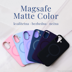 Zastitna maska (futrola) Magsafe mat Color iPhone 16 6.1 plava.