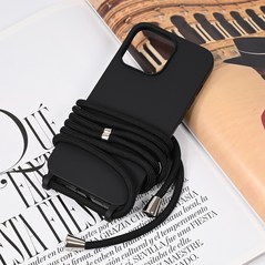 Zastitna maska (futrola) Crossbody - iPhone 13 Pro crna.