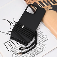 Zastitna maska (futrola) Crossbody - iPhone 16 Pro Max 6.9 crna.