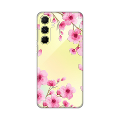 Zastitna ultra tanka (skin) maska / futrola PRINT - Samsung A556 Galaxy A55 5G Rose Flowers.