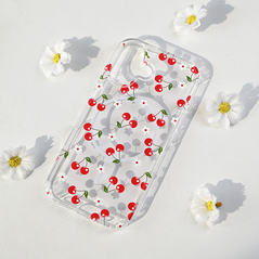 Zastitna maska (futrola) print Magsafe - iPhone 17 Cute Cherries.