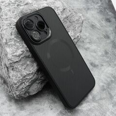 Zastitna maska (futrola) CARBON MagSafe - iPhone 15 Pro Max (6.7) crna (small camera) (MS).