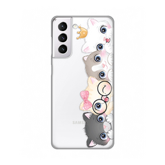 Zastitna ultra tanka (skin) maska / futrola PRINT - Samsung G991 Galaxy S21 Cats.