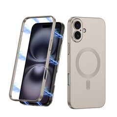 Zastitna maska (futrola) 360 COLOR MagSafe - iPhone 16 (6.1) titanijum (GKK case) (MS).