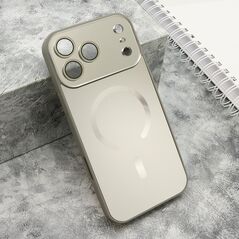Zastitna maska (futrola) COLOR METAL Magsafe - iPhone 17 Pro Max (6.9) siva (MS).