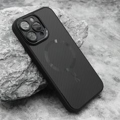 Zastitna maska (futrola) CARBON MagSafe - iPhone 16 Pro Max (6.9) crna (small camera) (MS).