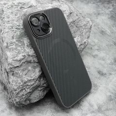 Zastitna maska (futrola) CARBON MagSafe - iPhone 14 (6.1) siva (small camera) (MS).