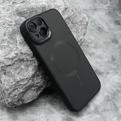 Zastitna maska (futrola) CARBON MagSafe - iPhone 13 (6.1) crna (small camera) (MS).