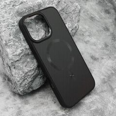 Zastitna maska (futrola) CARBON MagSafe - iPhone 16 Pro Max (6.9) crna (big camera) (MS).