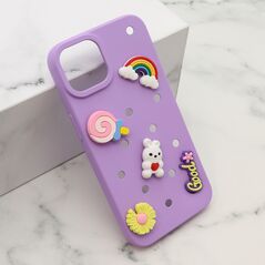 Zastitna maska (futrola) TOY - iPhone 13 (6.1) ljubicasta (MS).